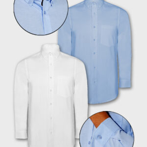 ΠΟΥΚΑΜΙΣΟ OXFORD ΑΝΔΡΙΚΟ ΜΑΚΡΥ ΜΑΝΙΚΙ